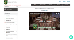 Desktop Screenshot of mobilepopcorn.com